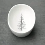 Ceramica per il bagno RESIN Soap Holder Motivo Abete