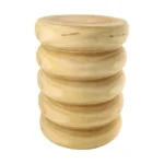 Side Table Round Paulownia Wood