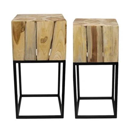 Pillar teak wood