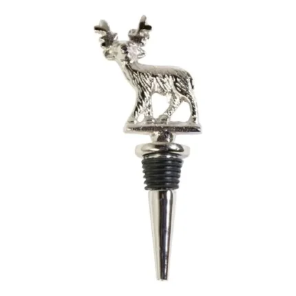 Wine Stopper reindeer silver