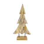 Scultura albero in legno teak disponibile in 58 o 78 cm