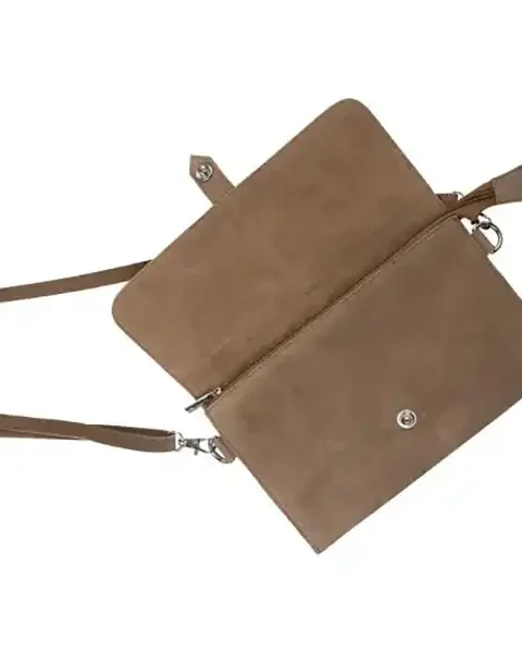 Borsa a tracolla envelope marrone BOS TAURUS