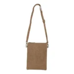 Borsa a tracolla intrecciata verticale marrone – BOS TAURUS