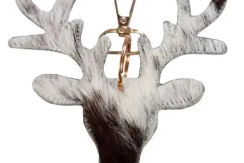 Portachiavi in pelle Cow & Deer